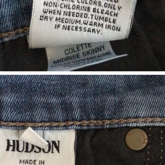 Nordstrom-Hudson women’s “Colette” mid-rise skinny jeans size 28 - Picture 3 of 4